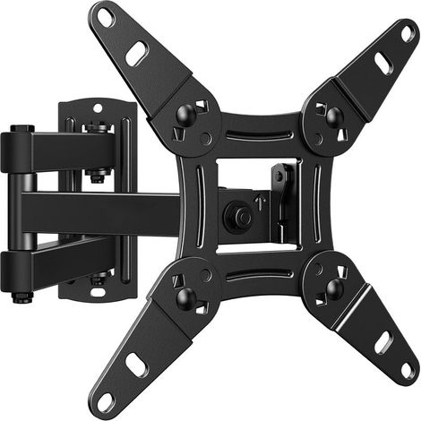 Support Mural TV 13-42 Pouces Jusqu'à 20KG, Support TV Mural Orientable Inclinable et Rotation 360°, Bras Accroche TV Max VESA 200x200mm (1/5)