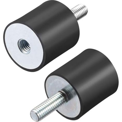 M8 Mâle Femelle Silent Bloc Support en caoutchouc Amortisseur pour Moteur Générateur Compresseur Garage Inverse Osmose Pompe Impact Air Générateur Voiture Bobines D30mmxH30mm 2Pcs (1/5)
