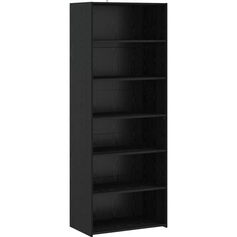 Sideboard Schwarz Eichen-Optik 70 x 41 x 185 cm Holzwerkstoff vidaXL