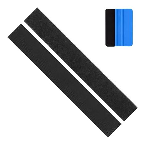 Support Plaque Immatriculation Adhésif Invisible - Fixation Plaque Immatriculation Voiture sans Vis ni Cadre, 10x50cm avec Grattoir, Résistant pour Auto, Moto, Remorque (1/5)
