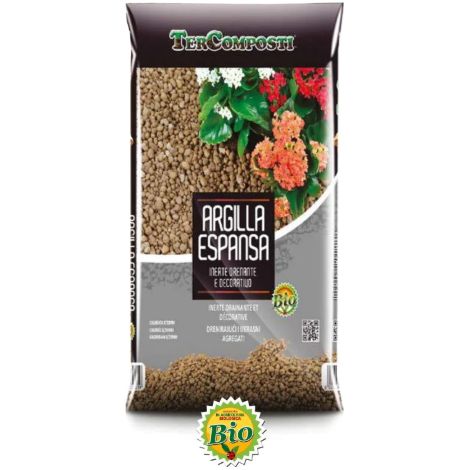 Tercomposti ARGILLA ESPANSA 9/15 mm inerte per Terriccio Idrocultura 10 LT 10 LITRI (1/3)