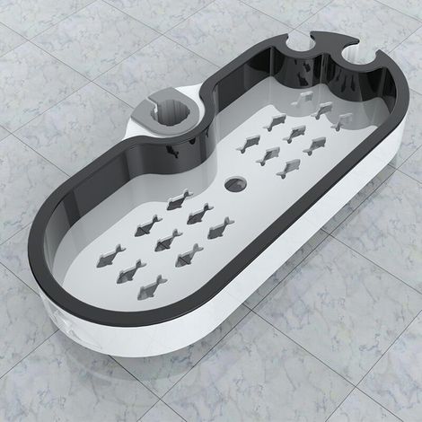 Porte-savon de douche réglable, organisateur de douche ou de bain, porte-éponge, organisateur d'évier, facile à installer (avec tubes de diamètre 22)