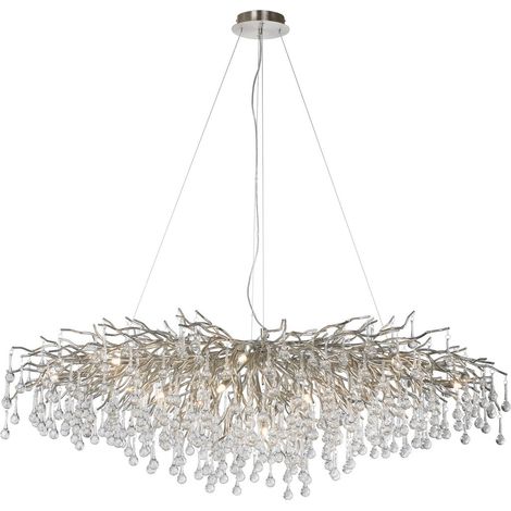 Lampadario ICICLE vetro grigio 15xG9 Paul Neuhaus (1/5)