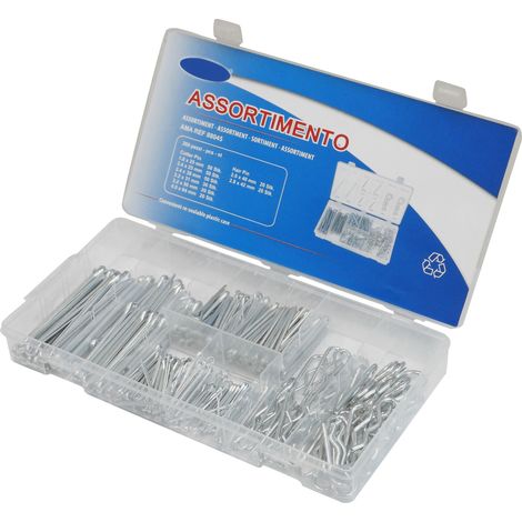 ASSORTIMENTO COPPIGLIE DI SICUREZZA 260 PEZZI