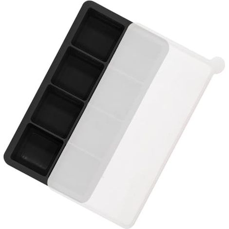 Moule à glaçons en silicone à 8 compartiments avec couvercle (1/5)