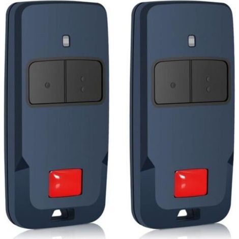 Ecleanfy-Lot de 2 télécommandes 433 MHz pour Mitto COOL C2,Mitto 2 Mitto 2A, Mitto B RCB 02, TRC1, TRC2, TRC3, Rolling Code - 2 canaux