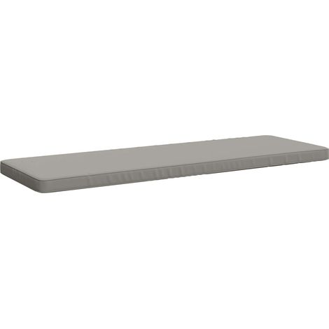 Coussin de banc 1 pièce VUGHT 100 % polyester Gris vidaXL