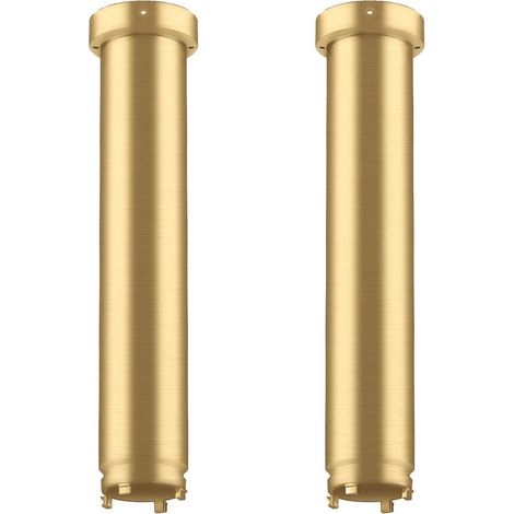 Hansgrohe AXOR ShowerSolutions Verlängerung Set 230mm für Deckenbefestigung ShowerHeaven 1200x300mm, 4jet, Brushed Gold Optic (1/2)