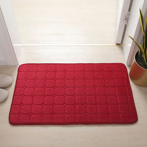 Tapis De Bain - Mousse À Mémoire De Forme - Non Glissant - Lavable En Machine - Pour Salle De Bain Chambre Salon - 50 X 80 Cm - 1 Pièce (1/5)
