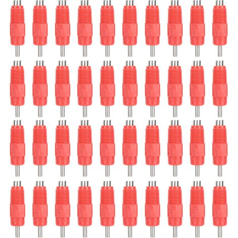 40 Pièces Abreuvoir Automatique pour Poulets, Système à Tétine Volaille, Accessoires d'Élevage de Poules (1/5)