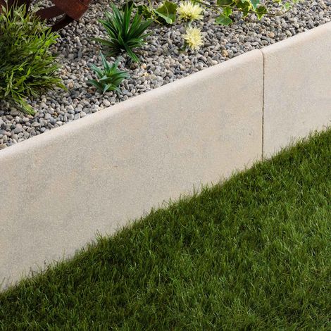 Bordure de jardin Pierre de l'Atlas Beige 100x35x3 cm (à l'unité) - RO'MA NATURE (1/4)