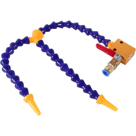 Système de Pulvérisation de Lubrification de Liquide de Refroidissement par Brouillard Tube Bidirectionnel + Valve pour Tuyau d'air de 8 mm Machine de Pulvérisateur de Refroidissement (1/5)
