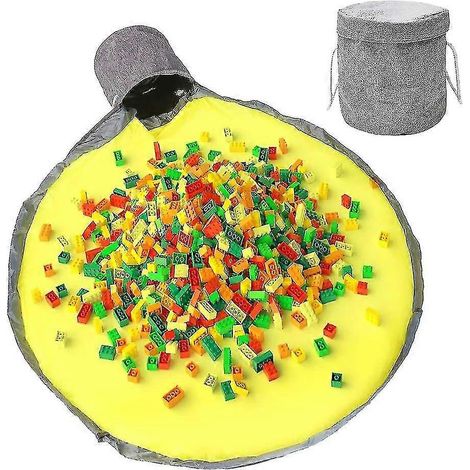 Panier de rangement pour jouets et tapis de jeu - Sac de rangement pour Lego (1/5)