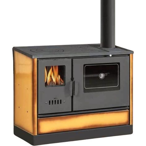 Cuisinière à bois - BALKAN ENERGY - Modèle 4020 - 7.9 kW - Four et plaque de cuisson - Efficacité A+