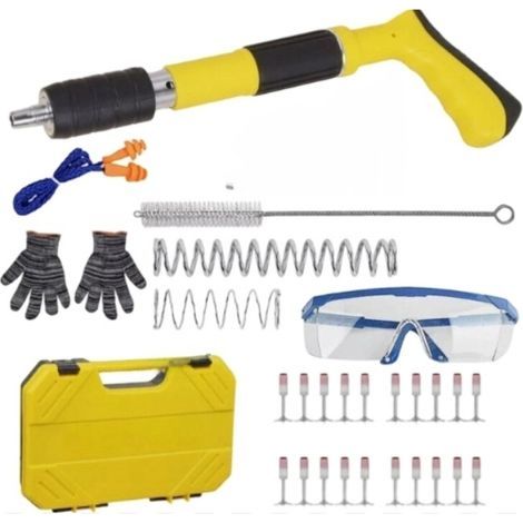 Integrierter pneumatischer Nagler für Holzbearbeitung, manueller Nagler für Stahlnägel, 5 Geschwindigkeiten, elektrische Pistole (UK) (1/5)