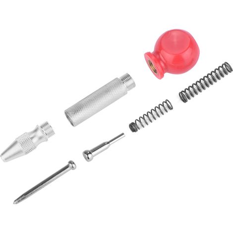 Pointe en Acier Rapide HSS Haute Dureté Brise-Vitre 13cm Centre Argenté avec Protection Rouge-KZQ (1/5)