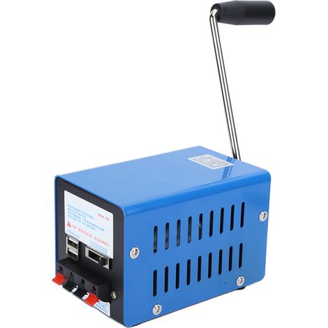 Générateur manuel portable d'urgence pour téléphone/ordinateur USB rechargeable (1/5)