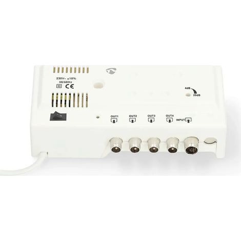 Amplificador de antena Nedis samp42244wt ganancia 20 dB 4 salidas (1/3)