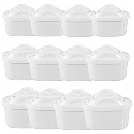 Cartouche Filtrante pour Carafe Pack 12 Filtres à eau Universel pour Brita Maxtra Carafe Filtrante Bouilloire-- (1/5)