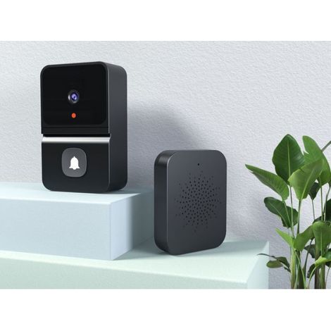 Sonnette vidéo intelligente sans fil WiFi, interphone bidirectionnel, vision nocturne, protection de la sécurité à domicile (1/3)