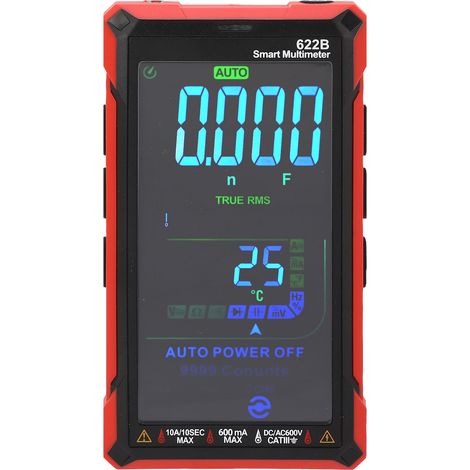 Multimètre numérique intelligent écran tactile rechargeable haute précision automatique anti-erreur testeur électrique kit pro. (1/5)