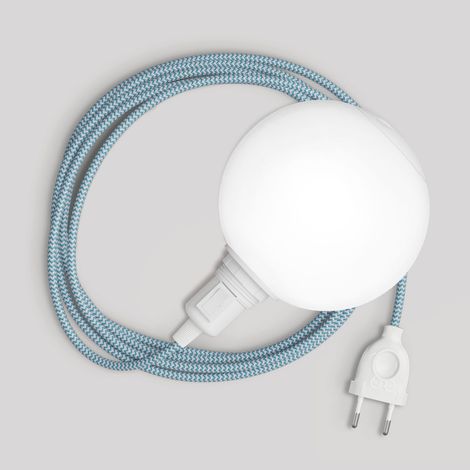 Lampe serpent portable Creative Cables avec interrupteur, prise et abat-jour incassable Unbreak-a-Ball (1/5)