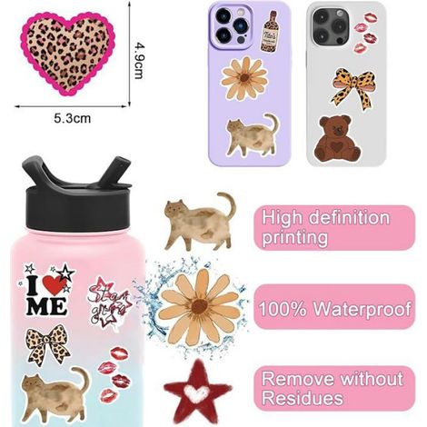 Sticker Scrapbooking - Vinyle Haute Qualité - Pour Album Photo Agenda Carte Voyage - Lot De 100 Pièces (1/5)
