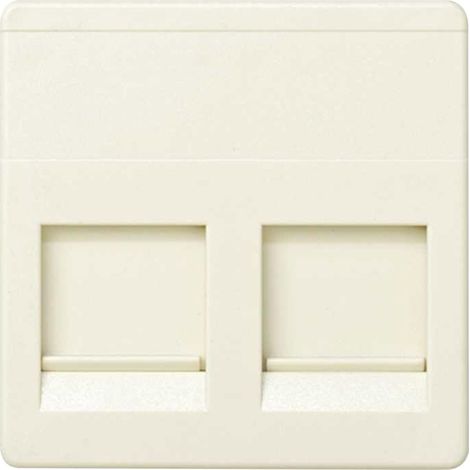 Adaptateur plat 2 connecteurs largeur voix et données Simon 27 IVORY 27486-32