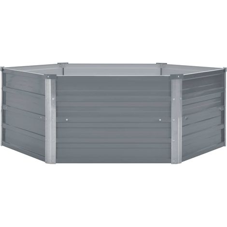Maison Exclusive - Hochbeet 129 x 129 x 45 cm Verzinkter Stahl Gr