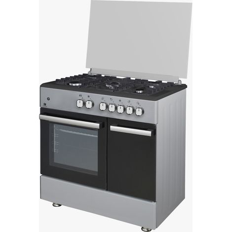 Cucina Staylux 90X60 Forno elettrico 60cm porta bombola 696-S50F BLACK/GREY