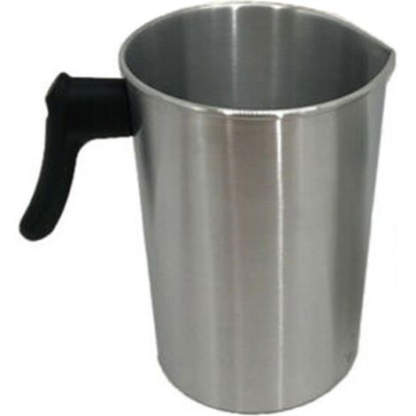 Pot à fondre la cire (1,2/3 l), pichet verseur, pot à bougie, outils pour la fabrication de savon et outils à main - 3 l (1/5)