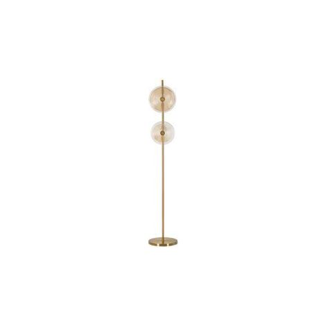 Lampadaire Venise métal doré 2 lumières design élégant (1/5)