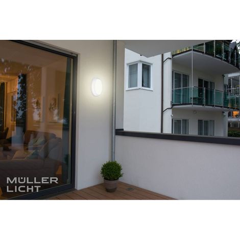 Lampe LED pour pièce humide avec détecteur de mouvements StarLicht 20300538 LED intégrée 8 W N/A blanc (1/6)