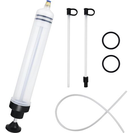 500 ml Seringue D'aspiration D'huile, Pompe à Huile Manuelle avec Tuyau pièce injecter Boite de Vitesse, compatible les Huiles Moteur, Frein et Transmission - (1/5)