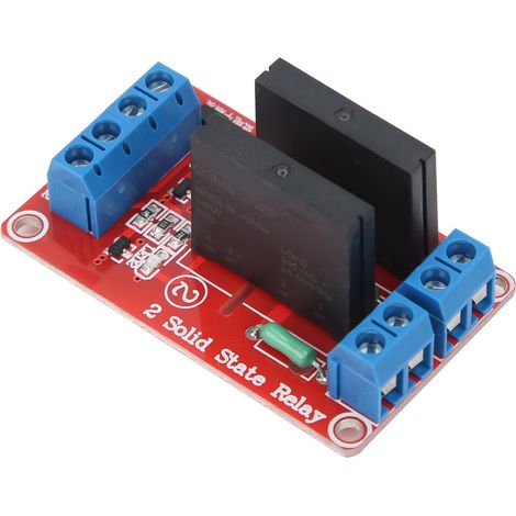 Module relais statique 2 canaux avec fusible, 240 V/2 A, pour bricolage électrique (1/5)