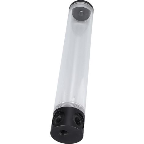 Zylindrischer Wasserkühlbehälter, 300 mm (11,8 Zoll) lang, G1/4 Zoll Gewinde, geräuscharm, aus Acrylglas. (1/5)