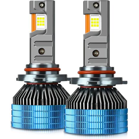 Ampoule LED pour phares automobiles T17, H7, H4, H11, H13, 9005, 9006, 9012, 150 W, trois tubes en cuivre, 20 000 lm, blanc froid 6 000 K, kit de conversion haute puissance ultra-lumineux avec puce CS (1/5)