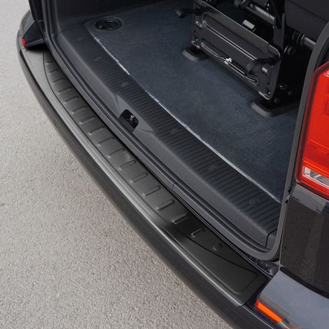 Protection Seuil de Pare-Chocs Arriére Compatible avec VW Transporter T6 T6.1 2015-2022 Porte simple Brossé (1/5)
