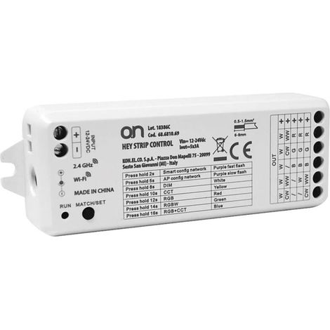 Contrôleur Led - 4 Zones - 12 V 24 V - Rgb Rgbw Cct - 360 W - Pour Bandes Led - Wifi App Alexa Google Home - Télécommande Rf - 1 Pièce (1/5)