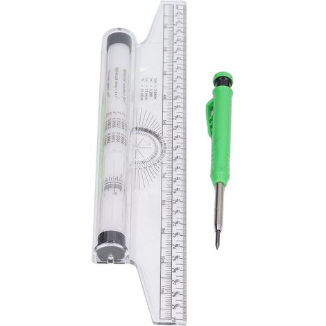 Rollmesslineal, 30 cm, verschiedene Formeln, horizontale und vertikale Parallellinien, Bögen und Kurven, Zeichenwerkzeug (1/5)