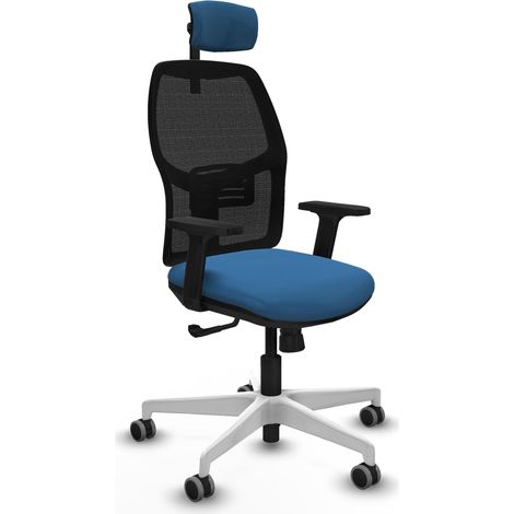 Chaise piqueras y crespo Alfera noir accoudoirs réglables appui tête (1/2)