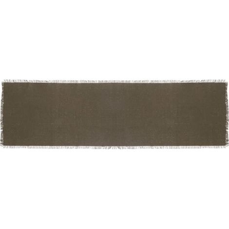 Chemin de Table "Maha" 38x140cm Vert Kaki (1/3)