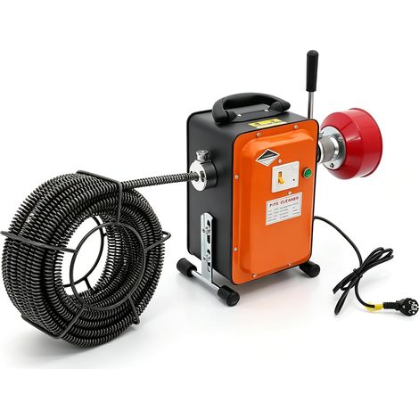 HAUTOUR Machine électrique de nettoyage de canalisations 750 W 20 m - Appareil de nettoyage de canalisations - Pour tuyau de diamètre 20 à 150 mm (1/5)