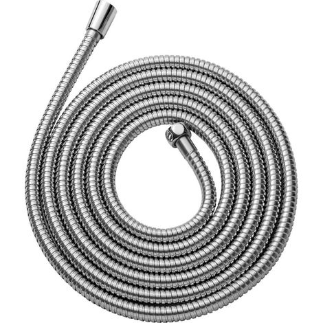 OFFO Duschschlauch 5m Edelstahl Brauseschlauch Hochdruck Nickel-Grau (1/5)