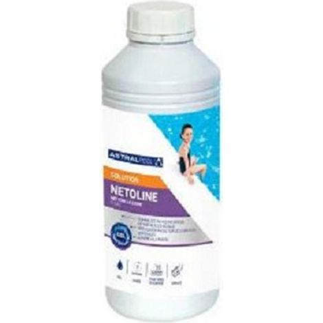 Astralpool – Nettoyant ligne d'eau NETOLINE 1 litre – Détartrant puissant pour éliminer graisse et saletés – Ne mousse pas, facile à utiliser (1/2)