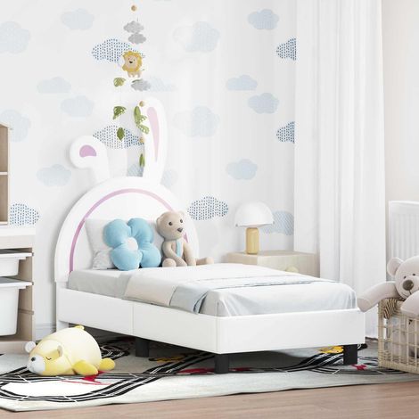Estructura de cama para niños pequeños con cabecera 70 x 140 cm