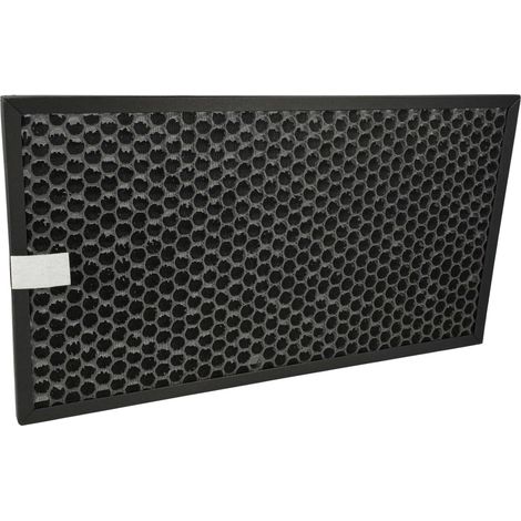 vhbw Aktivkohlefilter kompatibel mit Sharp KC-G50EUW, KC-G50EUH Luftreiniger - Luftfilter Schwarz
