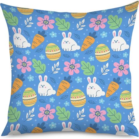 Housse de coussin panier d'œufs, Pâques (1/5)