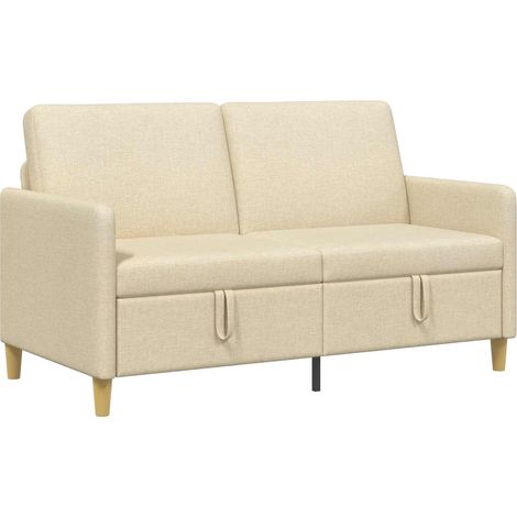 Sofá con almacenamiento Crema 152 x 78 x 87 cm Poliéster vidaXL (1/5)