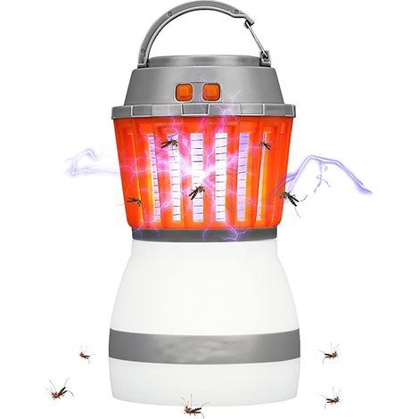 Lampe UV LED solaire 2 en 1 lampe de lecture de lampe anti-moustique de camping portable (1/5)
